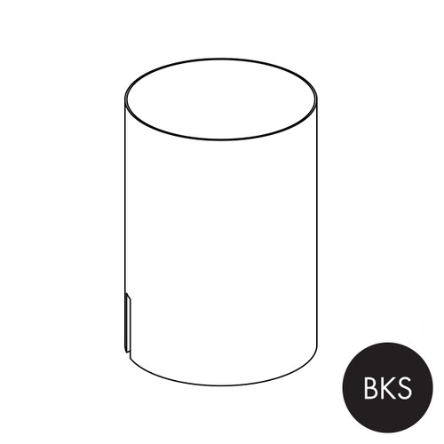 Shop for Shops Peggie cup 100 DIA x 140 mm H - sits on hangrail or shelf(P4004BKS)