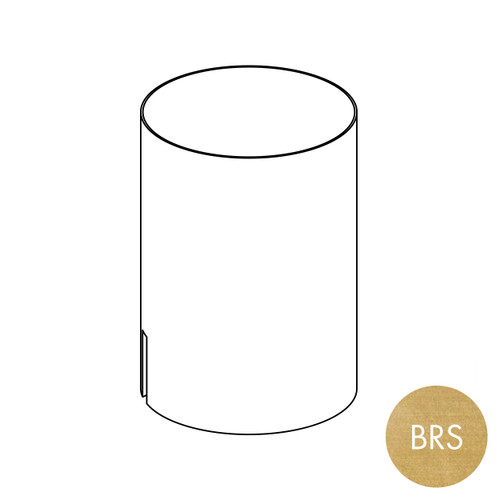 Peggie cup 100 DIA x 140 mm H - sits on hangrail or shelf(P4004BRS)