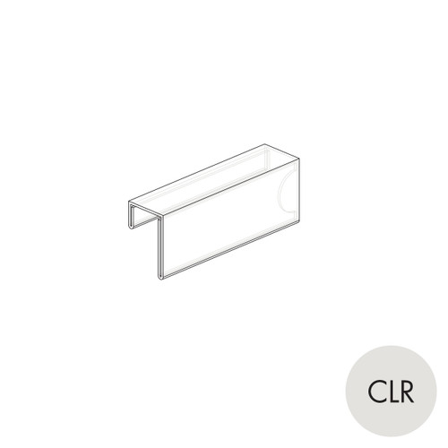 Shop for Shops Peggie graphic holder - short sits in shelf groove(P6005CLR)