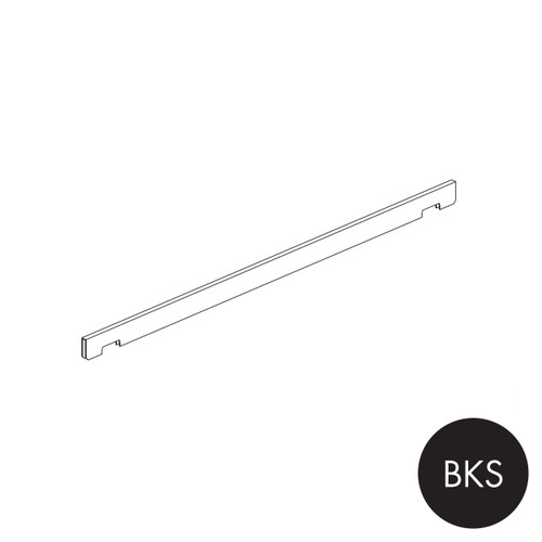 Peggie hangrail 520 mm W - sits on 2 x pegs(P4500BKS)