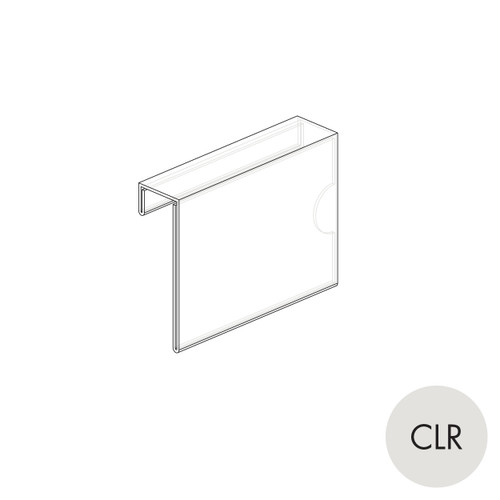 Shop for Shops Peggie graphic holder - A7L sits in shelf groove(P6010CLR)