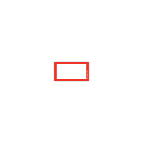 Display tag blank portrait  45 W x 25 mm H(T3648.1WHRD)
