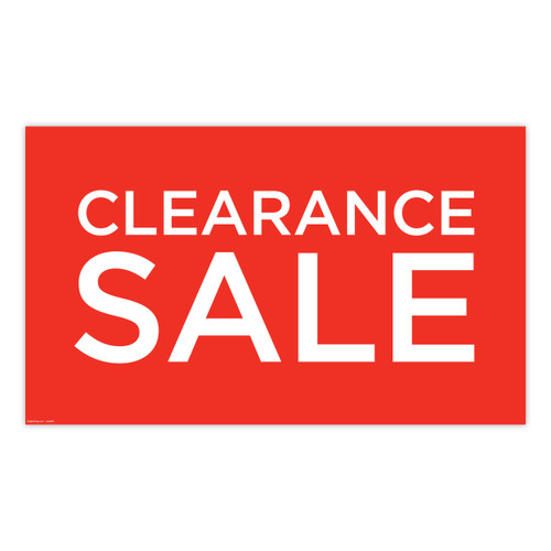 Shop for Shops Poster "CLEARANCE SALE" Landscape 1000 W x 594mm H(T4430RDWH)