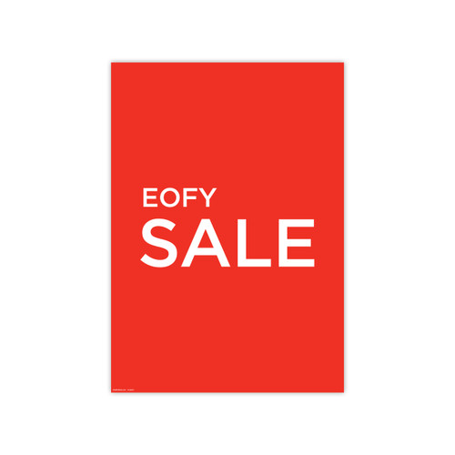 Shop for Shops Poster "EOFY SALE" 594 W x 841mm H(T4312RDWH)