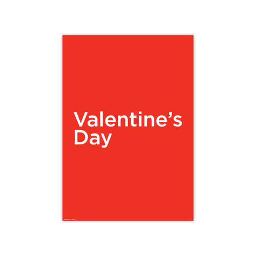 Shop for Shops Poster "Valentine's Day" 594 W x 841mm H(T4326RDWH)