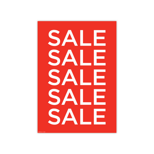 Shop for Shops Poster "SALE SALE SALE SALE SALE" 594 W x 841mm H(T4328RDWH)