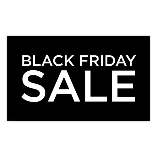 Shop for Shops Poster "BLACK FRIDAY SALE" Landscape 1000 W x 594mm H(T4429BKWH)