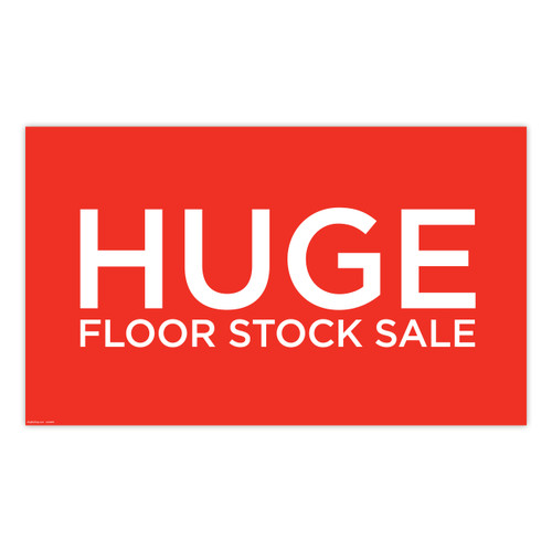 Shop for Shops Poster "HUGE FLOOR STOCK SALE" Landscape 1000 W x 594mm H(T4437RDWH)