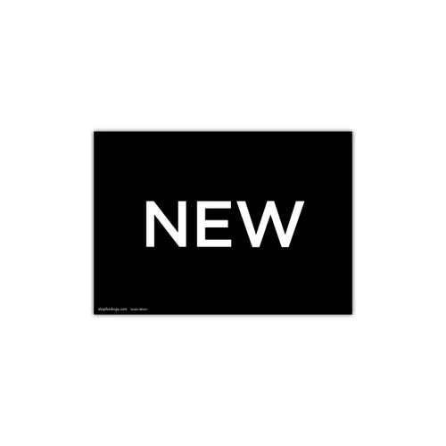 A4 landscape double sided sign card "NEW" (pack of 5) 297 W x 210 mm H(T6548.1BKWH)