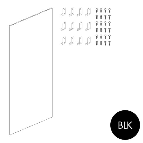 Shop for Shops Peggie plain panel 1200 W x 2380 mm H(P0010BLK)