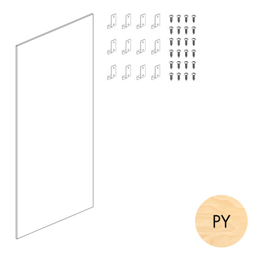 Shop for Shops Peggie plain panel 1200 W x 2380 mm H(P0010PY)