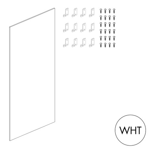 Peggie plain panel 1200 W x 2380 mm H(P0010WHT)