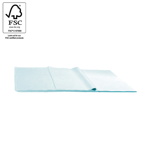 Tissue wrapping paper sky blue, colour fast and acid free, 500 x 750mm - 500 sheets(A3100.1SB)