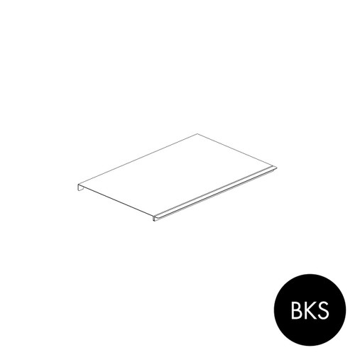 Peggie shelf 520 W x 350 mm D - sits on 2 x 350 mm pegs(P3535BKS)