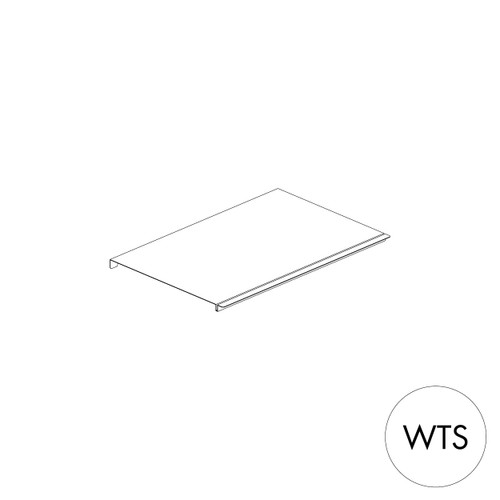 Peggie shelf 520 W x 350 mm D - sits on 2 x 350 mm pegs(P3535WTS)