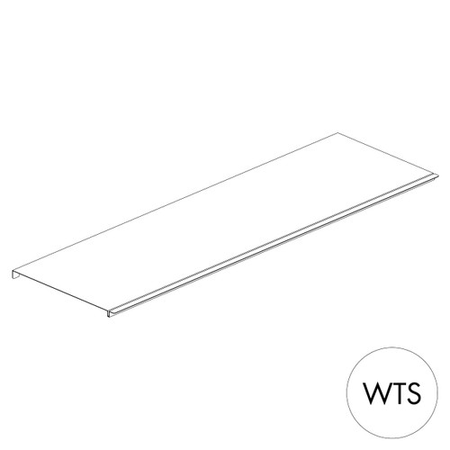 Peggie shelf 1120 W x 350 mm D - sits on 2 x 350 mm pegs (P3935WTS)
