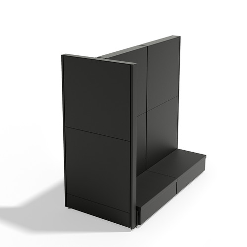 MAXe Capping System Top Cover Plate to Fit 900mm End Bay(E8979.4BKS)