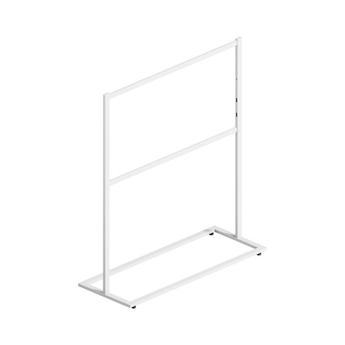 Shop for Shops Style clothes rack with additional adjustable rail 1200 W x 457 D x 1490mm H(R3125WTS)
