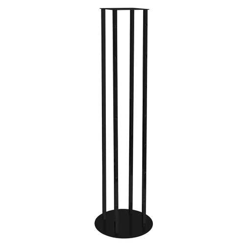 Shop for Shops 4-sided rotating rack frame with 28 locations for shelves 1550 mm H x 400 mm DIA base(M6210BKS)