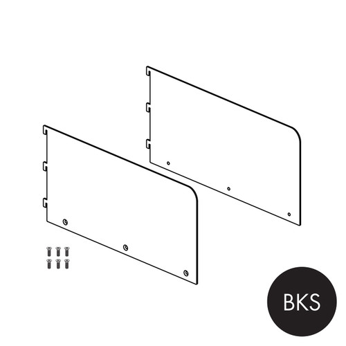 Shop for Shops MAXe 30 mm shelf bracket set with 177 H ends 400 mm D x 2.5 mm Thick(E6024BKS)
