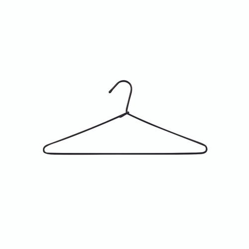 Shop for Shops Plastic coated wire hanger 405 W x 4 mm DIA(H3103.1BK)