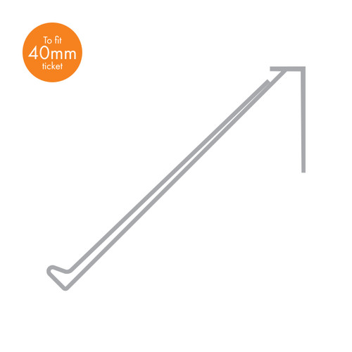 Shop for Shops Scanstrip angled with adhesive for holding 40mm H tickets 1200 L x 42 mm H(T1840CL)