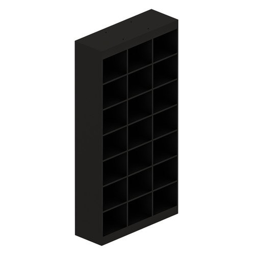 Shop for Shops Pigeonhole Unit 3 x 7 cubes - 1167mm W x 400mm D x 2268mm H(M5050BK)