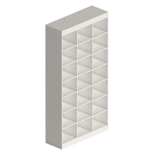 Pigeonhole Unit 3 x 7 cubes -  1167mm W x 400mm D x 2268mm H(M5050WH)