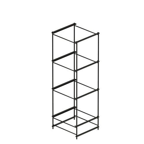 Shop for Shops Stilt folding frame for 4 x 400 x 400 mm shelves 406 W x 1345 H x 440 mm D(F1814BKS)