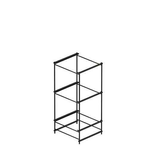 Shop for Shops Stilt folding frame for 3 x 400 x 400 mm shelves 406 W x 960 H x 440 mm D(F1813BKS)
