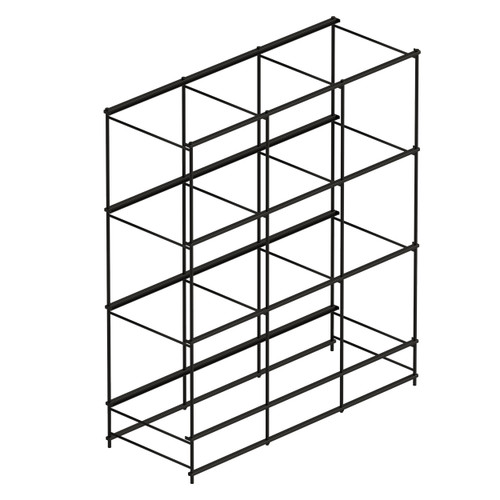 Shop for Shops Stilt folding frame for 4 x 1170 x 400 mm shelves 1176 W x 1345 H x 440 mm D(F1834BKS)