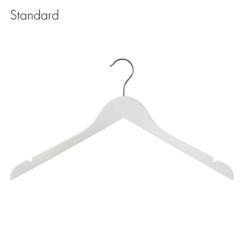 Shop for Shops Wooden hanger standard flat wishbone with notches 440 W x 12 mm Thick(HSF2628WH)