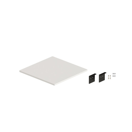 MAXe framed metal drop in base shelf 572 D x 572 W x 18 mm Thick with brackets & shelf pins 600 mm bay(E75606WTS)