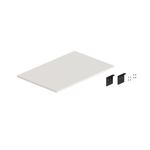 MAXe framed base shelf 572 D x 872 W x 18 mm Thick with brackets & shelf pins 900 mm bay(E65609WH)