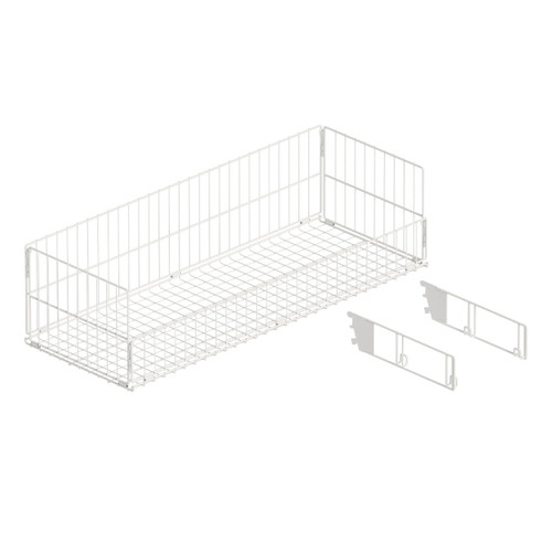 MAXe wire basket collapsible with angle adjustable brackets 1182 W x 440 D x 310 mm H(E71512WTS)