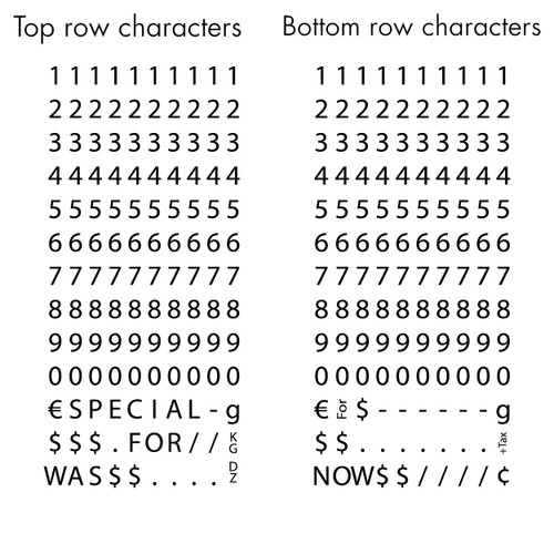 Two line pricing gun 10 characters per line(T1940BL)