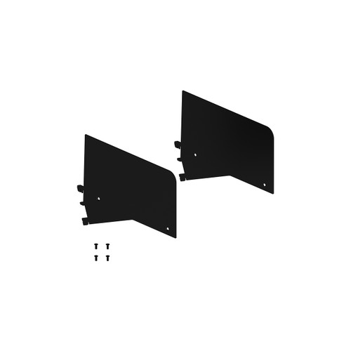 MAXe 30 mm shelf 137 mm high sides angle adjustable (2 angles) bracket set - 300 mm D(E6123BKS)