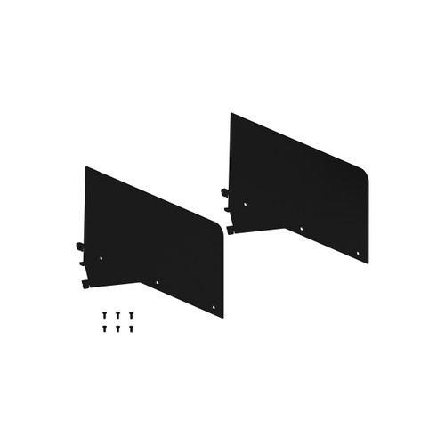 MAXe 30 mm shelf 177 mm high sides angle adjustable (2 angles) bracket set - 400 mm D(E6124BKS)