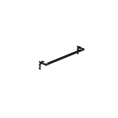 MAXe 8 mm glass shelf bracket set 600 mm bay 598 W x 21 H x 108 mm D(E63106.4BKS)