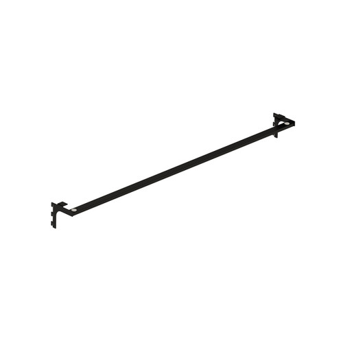 MAXe 8 mm glass shelf bracket set 1200 mm bay 1198 W x 21 H x 108 mm D(E63112.4BKS)