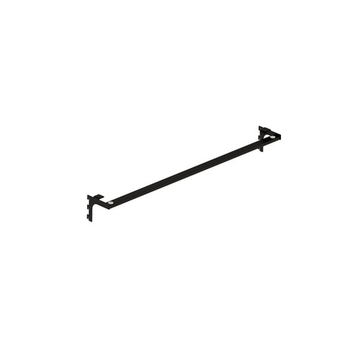 MAXe 8 mm glass shelf bracket set 900 mm bay 898 W x 21 H x 108 mm D(E63109.4BKS)