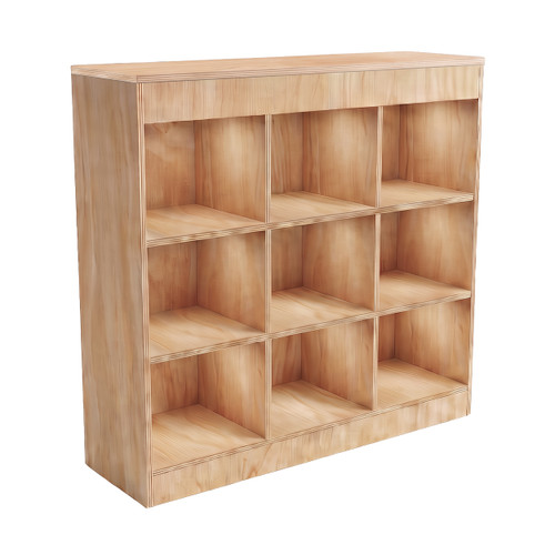 Pigeonhole Unit 3 x 3 cubes with top cover(M5153PYPY)