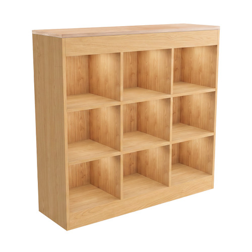 Pigeonhole Unit 3 x 3 cubes with top cover(M5153OAKSPY)