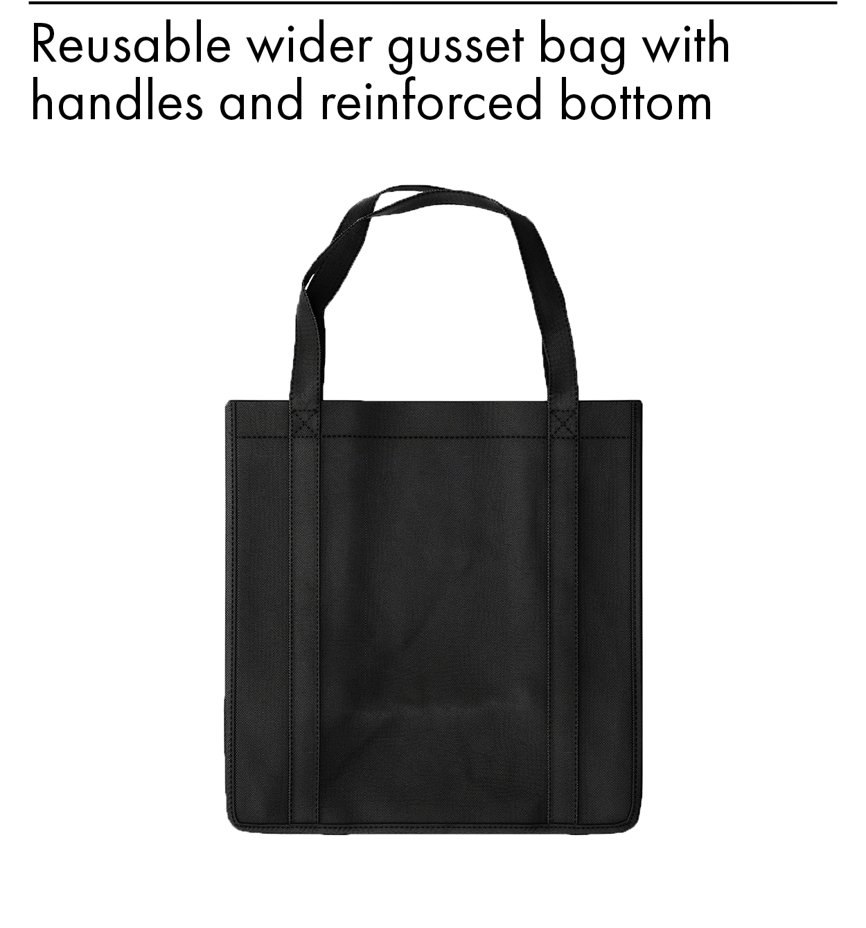 Black shopping bag