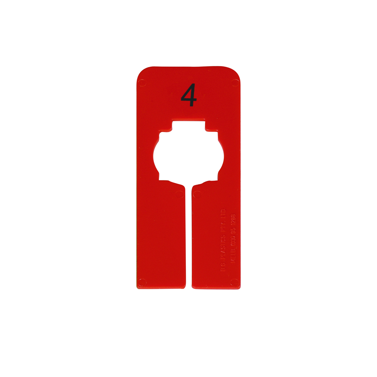 Shop for Shops Garment counter for change room - number 4 50 W x 126 mm H(A2072RD.4)