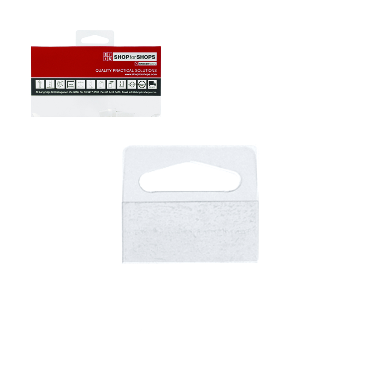 Shop for Shops Hangsell adhesive tab up to 400 grams load capacity 40 W x 32 mm H Pack of 50(A2605CL)