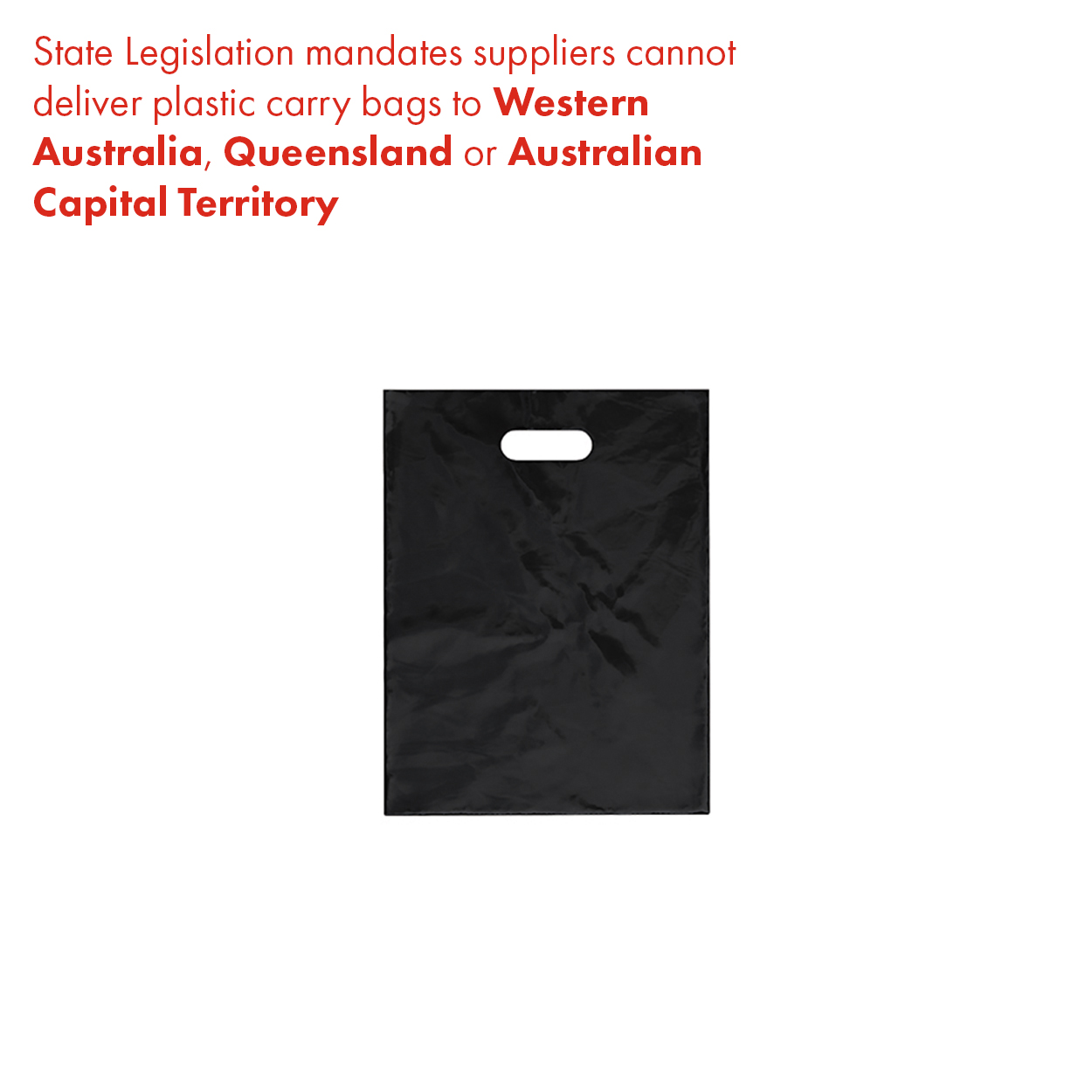 Shop for Shops Plastic carry bag medium with die cut handle 310 W x 405 mm H 50 micron(A8206BK)