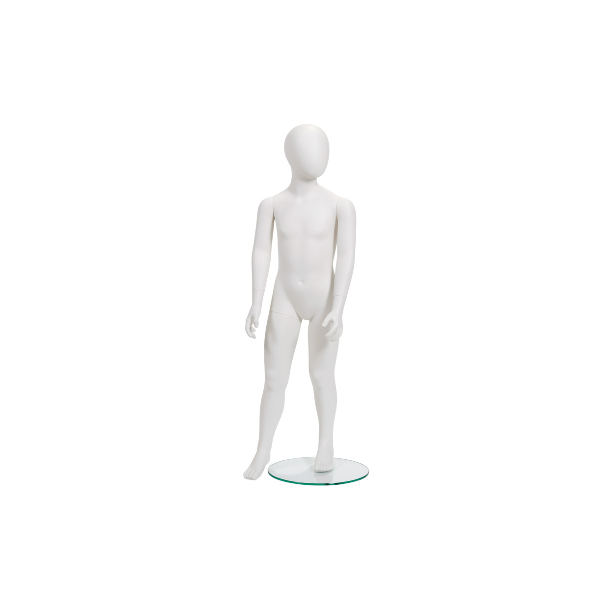 Shop for Shops Kids style mannequin age 6 with abstract head and base HT=1190, C=630, W=530, H=620 mm(B8582SW)
