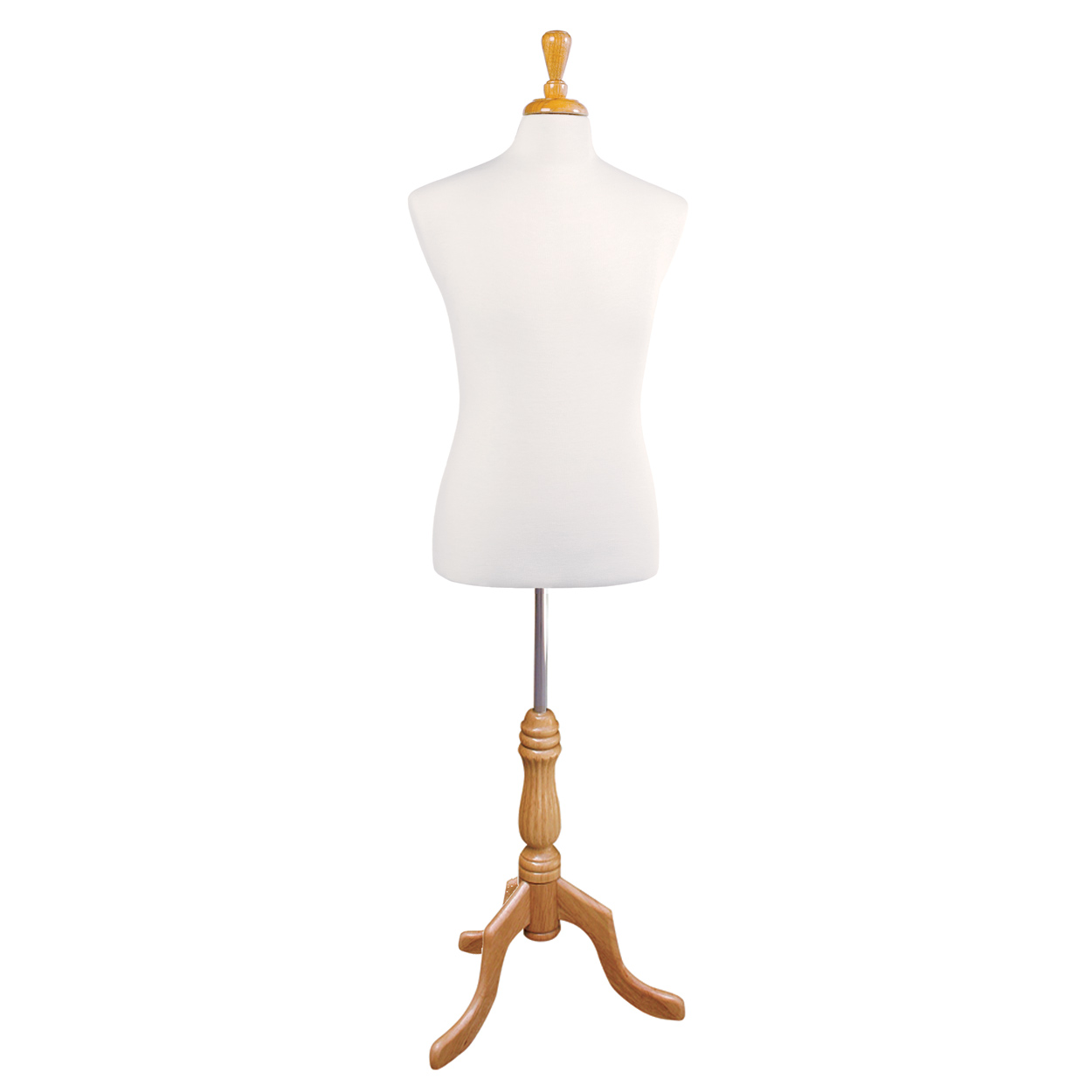 Shop for Shops Budget male fabric bust kit with base HT=720, Chest=990, W=870 mm(B9151WH)
