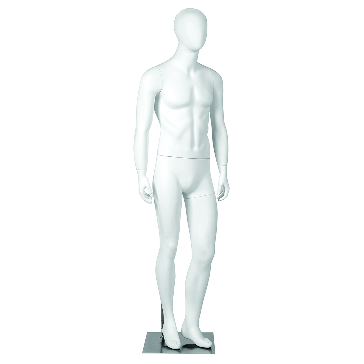 Shop for Shops Fibreglass male mannequin egg head HT=1880, Chest=990, W=810 mm(B9400WH)